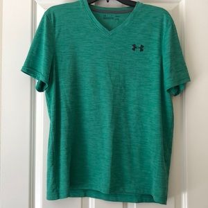 Under Armour shirt. Heathered green. Medium.